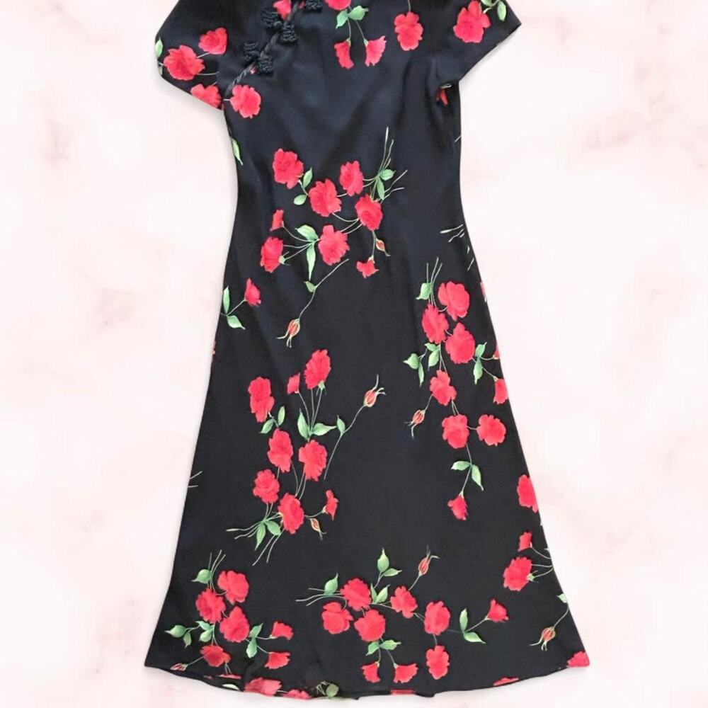 Ronni nicole black floral maxi